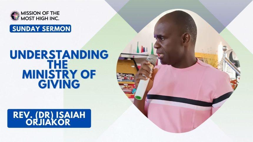 Understanding The Ministry of Giving sermon image